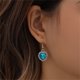 thumbnail image 1 of Pendientes para mujer, regalos para mujer, pendientes de corazón de melocotón coloridos, pendientes de cristal, representa el temporizador clásico., 1 of 5