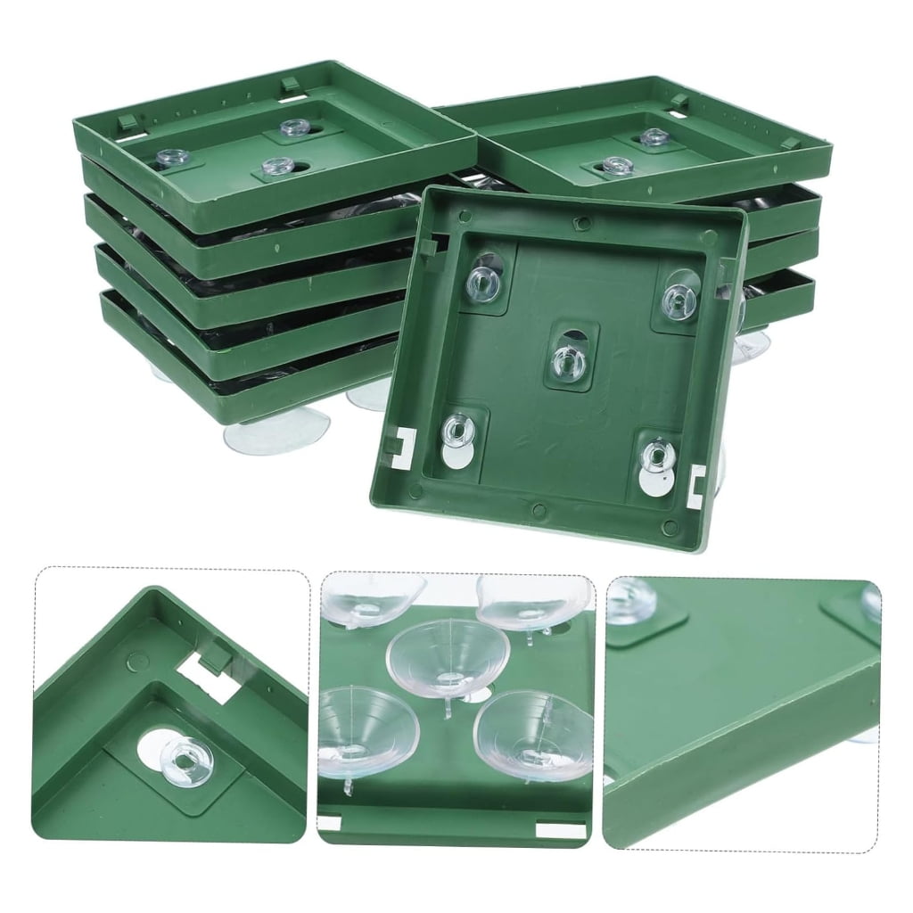 Jesscasday Versatile Flower Mud Suction Cup Trays For Floral Arrangement Car Decorations