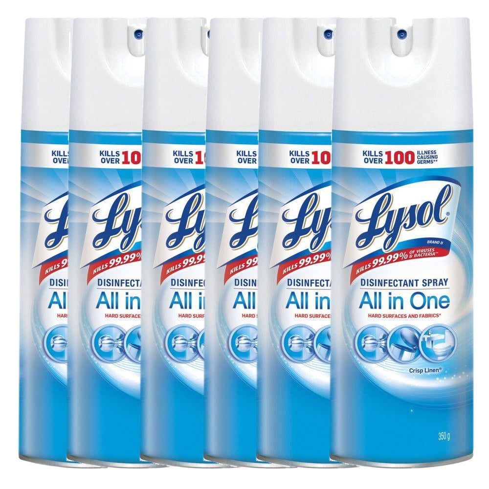 Lysol Disinfectant Spray, Crisp Linen, 350g, Disinfect and Eliminate