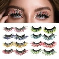 thumbnail image 4 of Faux Cils Lumineux à Paillettes Colorées, Organisateurs de Maquillage Exfoliants Naturels, 4 of 6