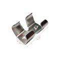 thumbnail image 2 of NNNJunhua Abrazaderas de cuerda resistentes de acero inoxidable 304 Abrazaderas de cuerda dobles 2 líneas de clips de metal para cuerda Se adapta a cuerdas torcidas o trenzadas de 14/45 pulgadas (8 mm, 2 of 5