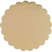 The Baker Celebrations Gold 6" Cake Circles, 25 Count, Scalloped Boards Made in USA