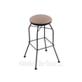 thumbnail image 3 of 3020 30" Swivel Bar Stool with Black Wrinkle Finish and Canter Espresso Seat, 3 of 7