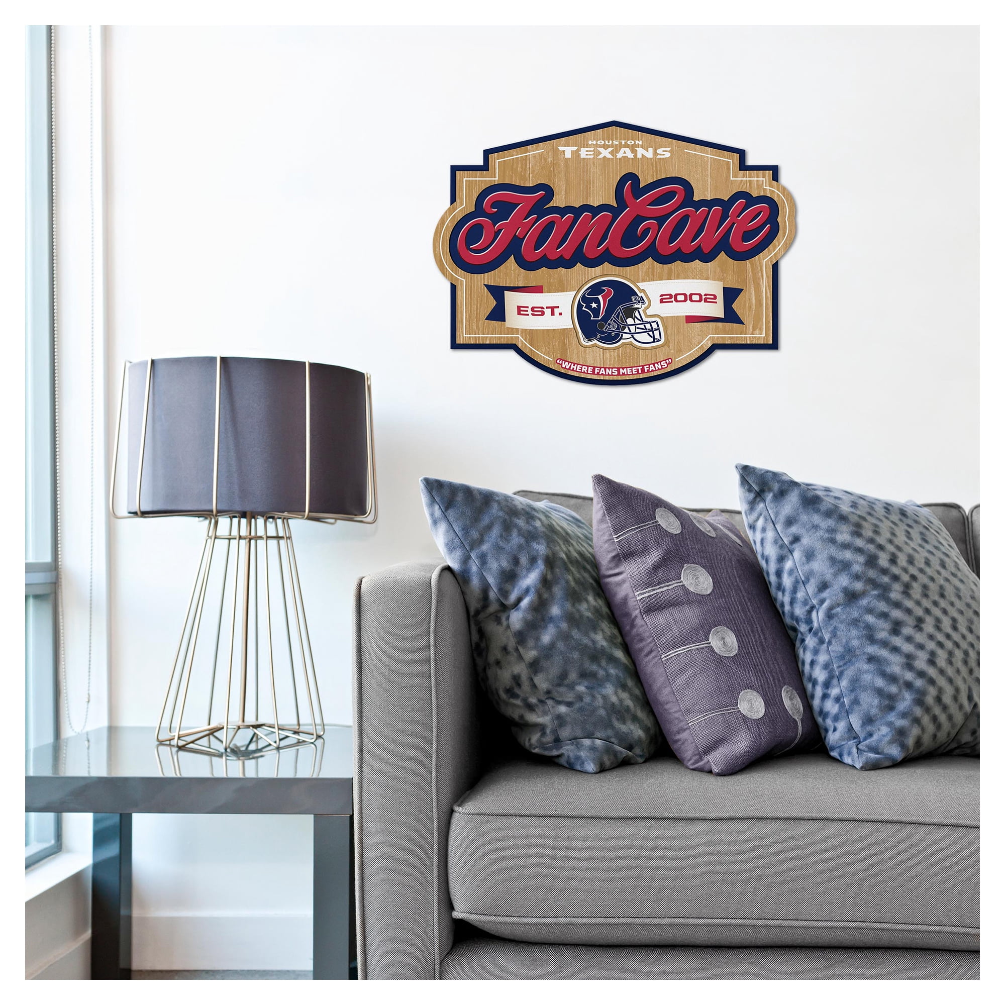 IDNA Houston Texans 12.5" x 17" Fan Cave Sign