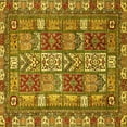 thumbnail image 1 of Ahgly Company Indoor Square Abstract Yellow Modern Area Rugs, 7' Square, 1 of 4