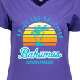 thumbnail image 4 of Inktastic Enjoy The Sunshine Bahamas Summer Paradise Women's V-Neck T-Shirt, 4 of 5