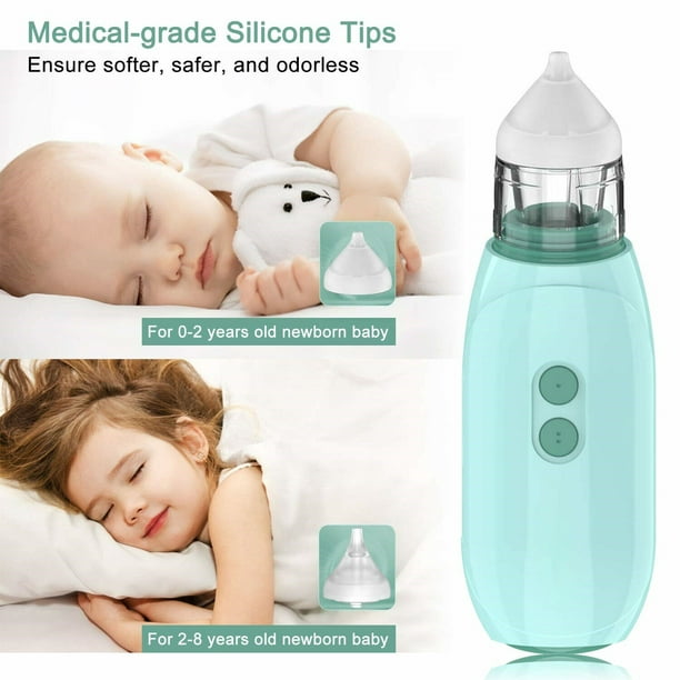 Aspirateur nasal pour bébé - Puissant suceur de nez et nettoyant anti-morve  sûr pour N