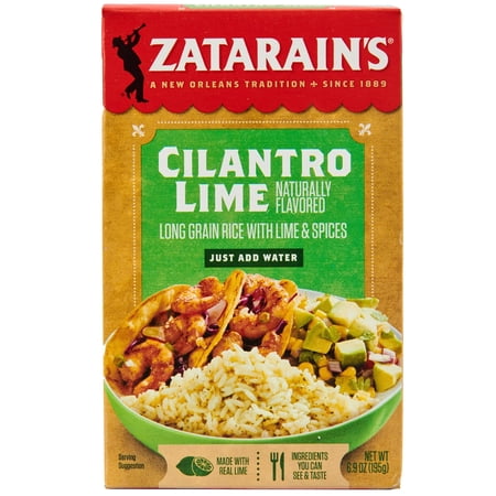 Zatarain s Non-GMO Gluten Free Cilantro Lime Rice 6.9 oz Box pack of 2