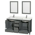 thumbnail image 4 of Wyndham Collection Wcs141460d-Qtz-Unsm24 Sheffield 60" Free Standing Double Basin Vanity, 4 of 7