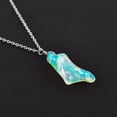 thumbnail image 2 of QNAVIC Raw Organic Ethiopian Opal Gemstone Dainty Pendant Necklace, Handmade Jewelry, Healing Crystals, October Birthstone, Gift for Women, 925 Sterling Silver Necklace 18", 2 of 4