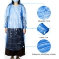 thumbnail image 3 of Uxcell Rain Ponchos, 10 Pack Disposable Rain Coat, Blue, 3 of 7