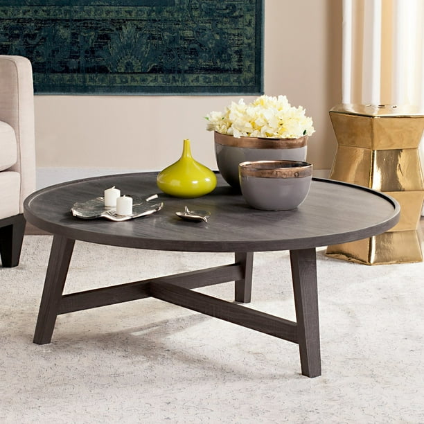 Safavieh Malone 35" Round Retro Mid Century Coffee Table, Multiple