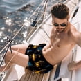 thumbnail image 2 of luoweisi Men's Beach Shorts Quick Dry Swim Trunks with Mesh Lining Retro Lantern XL, 2 of 5