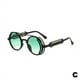 thumbnail image 1 of Gafas de sol redondas de estilo Retro Steampunk para mujeres y hombres, gafas de sol redondas góticas inspiradas, gafas de círculo de Metal, patas dobles de primavera, 1 of 5