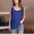 thumbnail image 2 of Womens Cute Tank Tops Eyelet Sleeveless Spaghetti Strap Scoop Neck Loose Casual 2025 Summer Beach Vacation Flowy Shirts, 2 of 6