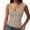 Khaki, variant on Womens Deep V Neck Tank Tops Sexy Casual Ribbed Fitted Sleeveless Going Out Tops 2026 Summer Fashion Shirts XL