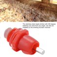 thumbnail image 4 of 100Pcs Poultry Screw Style Nippler Waterer Chicken Automatic Water Feeder DrinkerBig Head, 4 of 4