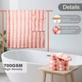 thumbnail image 2 of Sanmadrola Bath Towels Set of 8, 2 Bath Towels 2 Washcloths 4 Hand Towel -700 GSM High Absorbent Quick Dry Pink Bath Sheets for Bathroom,Gym,Hotel, 2 of 7
