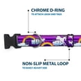 thumbnail image 5 of Buckle-Down Pet Collar, Dog Collar Plastic Buckle, Unicorns Rainbows Stripes Purple, 16 to 23 Inches 1.5 Inch Wide, 5 of 8