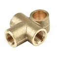 thumbnail image 4 of 3 Way Brake T Piece Tee With 3 Male-Nuts Short Union 3/8 \ UNF 24 TPI 3/16 Pipe, 4 of 7