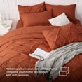 thumbnail image 2 of Full Size Comforter Sets - Bedding Sets Full 7 Pieces, Bed in a Bag Burnt Orange Bed Sets with Comforter, Sheets, Pillowcases & Shams, Adult & Kids Bedding, 2 of 7