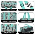 thumbnail image 3 of Teacher Tote Bag,Bichon Dog Blue Florals Teacher Utility Tote Bag,Large Work Tote Bags for Women with Multiple Pockets,Top Zipper Closure,13.8x10.6x6.7 Inch, 3 of 5