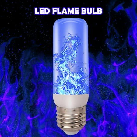 

EDFRWWS LED Flame Bulb Light Simulation Flickering Flame Atmosphere Lamp (Blue)