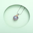 thumbnail image 6 of Cremation Jewelry Love Heart Urn Ashes Necklace for Women Rose Flower Crystals Ash Loved One Memorial Pendant, 6 of 7