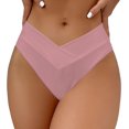thumbnail image 1 of LAICAIW Women's V Cut High Waisted Bikini Bottom Ribbed High Cut Cheeky Swimsuit Bathing Suit Bottoms, 1 of 7
