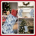 thumbnail image 7 of Sikiie Blue Paisley Christmas Stockings,18 Inches Christmas Stockings Xmas Hanging Stockings for Family Christmas Decorations & Gifts, 7 of 7