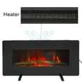 thumbnail image 6 of 36 Inch 1400W Electric Fireplace with Remote, Adjustable Brightness and Heat, LED Flames Heater with Timer & Temperature Control for Living Room, Bedroom, Office, Black, 6 of 9
