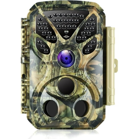 BLAZEVIDEO Game & Trail Camera HD 4K Video & 32MP Photo with 100ft Night Vision Motion Activated 0.1s Trigger Speed Waterproof for Home Security, Outdoor Wildlife Scouting