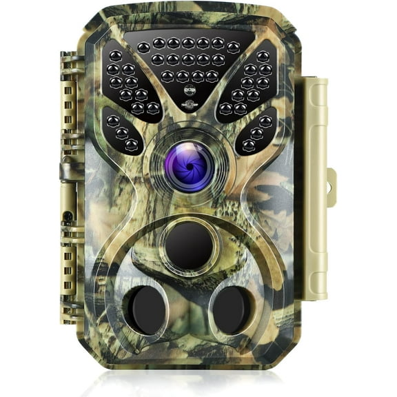 BLAZEVIDEO Game & Trail Camera HD 4K Video & 32MP Photo with 100ft Night Vision Motion Activated 0.1s Trigger Speed Waterproof for Home Security, Outdoor Wildlife Scouting