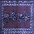 thumbnail image 1 of Ahgly Company Indoor Square Persian Blue Traditional Area Rugs, 3' Square, 1 of 4