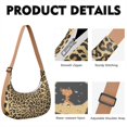thumbnail image 2 of Sac Ravioli Mignon à Imprimé Guépard pour Femmes, Sac Bandoulière Motif Léopard avec Sangle Ajustable, Sac à Main en Nylon Élégant pour Magasinage, Randonnée Ou Activités de Plein Air, 2 of 5