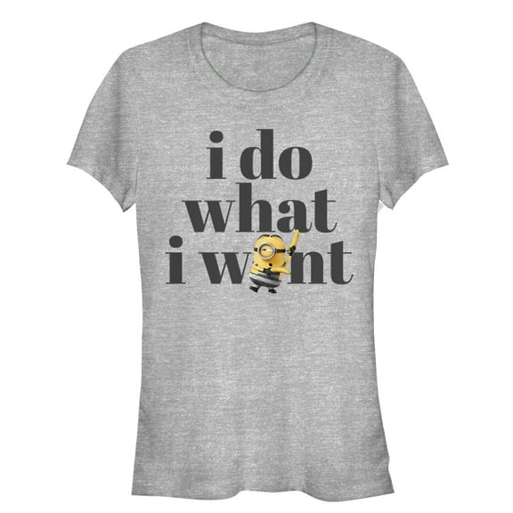 Junior's Despicable Me 3 Minion Do What I Want Graphic Tee Athletic Heather Medium