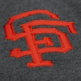 thumbnail image 5 of Men's Mitchell & Ness Willie Mays Heather Charcoal San Francisco Giants Legends Collection Vintage Logo Name & Number, 5 of 5
