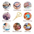thumbnail image 3 of Premium Zinc Alloy Sewing Scissors, Retro European Style Embroidery Scissors with Incisive Blade Design, Suitable for Paper Cutting, Cross Stitch Needlework, 3 of 7