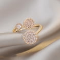 thumbnail image 3 of abierto elegante para mujer, joyería ajustable, de puño abierto geométrico para vacaciones, Día de San Valentín, decoración de trabajo Yuyangstore Anillo de aleación vintage, 3 of 7