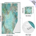 thumbnail image 2 of Coolnut Fantasy Flowers Dragonflies Bath Towels with 1 Washcloth, 27"x54" + 12"x12"100% Cotton Bathroom Towels Set, Ultra Absorbent and Super Soft Bath Towel for Hotel, Home, 2 of 6