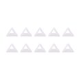 thumbnail image 1 of Almencla 10 Pieces Soccer Triangle Training Cones Practice Lightweight Cross Training White, 1 of 8
