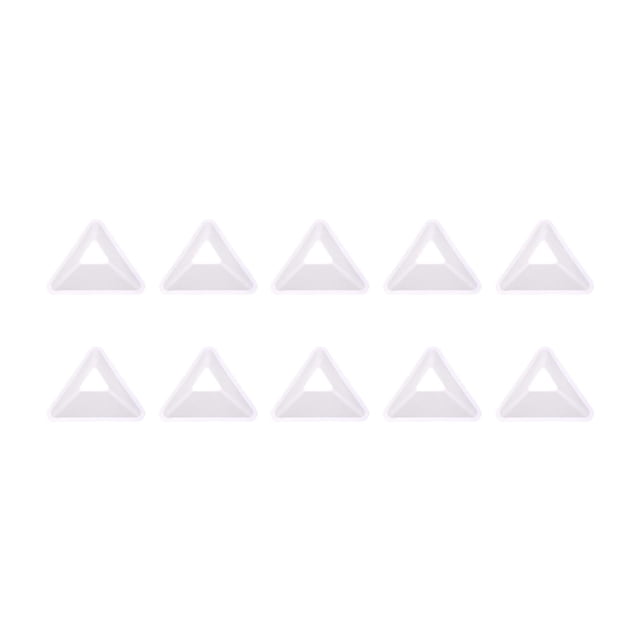 Almencla 10 Pieces Soccer Triangle Training Cones Practice Lightweight Cross Training White