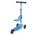 thumbnail image 3 of GOTRAX BoblooPro 3-Wheel Light-Up Kick Scooter For Kids Ages 3-8, with Folding Adjustable/Rmovable Seat, Blue, 3 of 7