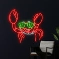 thumbnail image 3 of Handmadetneonsign Crab Neon Sign, Crab Led Sign, Crab Led Light, Crab Neon Light, Sea Food Shop, 3 of 5