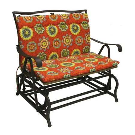 blazing needles glider cushion bench seat double outdoor dialog displays option button additional opens zoom