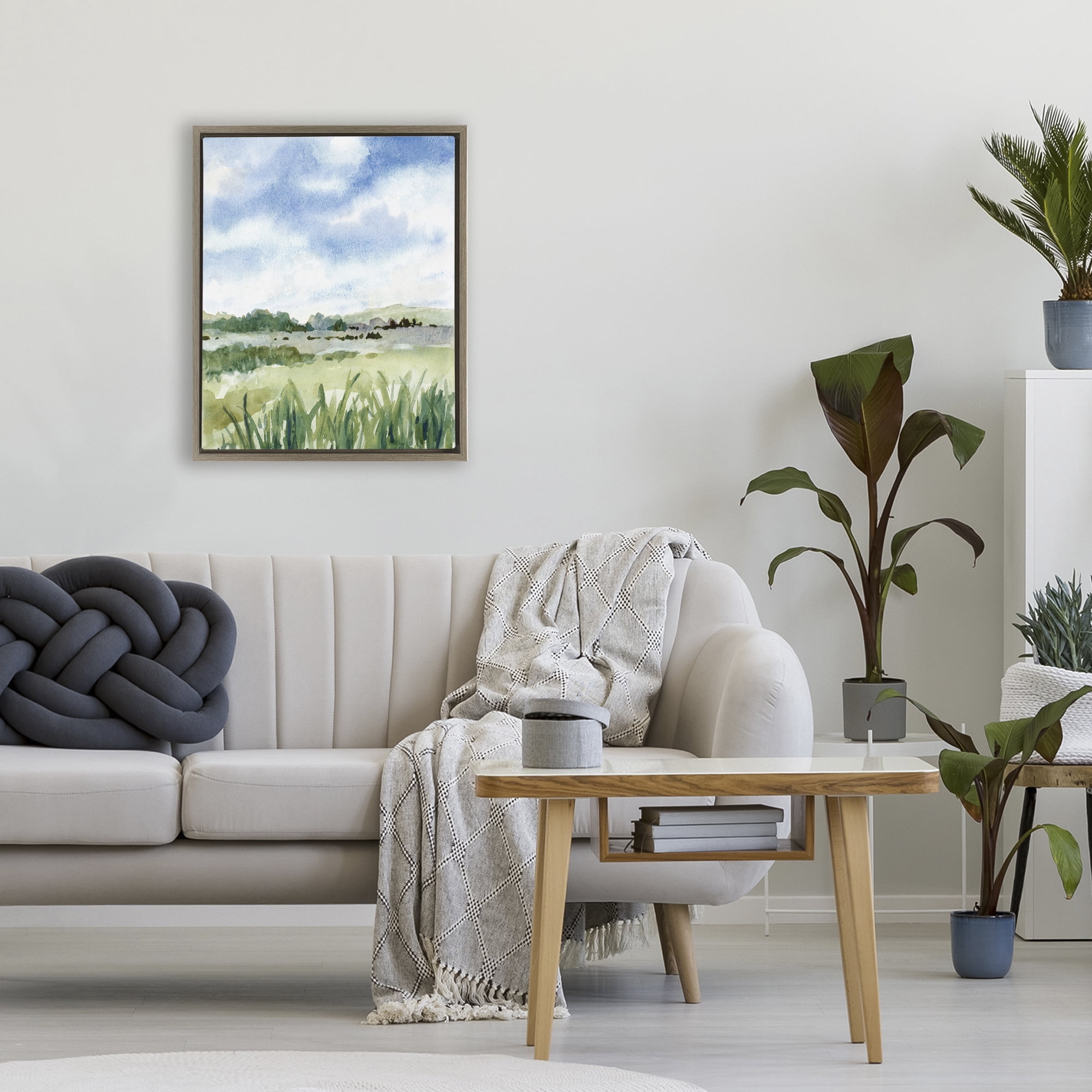 Stupell Industries Fresh Spring Morning Brown Framed Floater Canvas Wall Art, design by Lanie Loreth