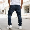 thumbnail image 7 of QQZ Straight Leg Jeans Men, Ripped Distressed Slim Denim Pants for Street Walk, Daily Shopping and Casual Outdoor Activities, 7 of 7