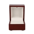 thumbnail image 3 of LED Lighted Wooden Ring Box Red, MDF+Sponge+Velvet, Multi-Purpose for Rings and Jewelry Storage, 3 of 9