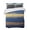 Dark Blue Light Yellow, variant on Quilts Twin XL Size, Navy Blue Yellow Soft Comforter Bedding Set for Bed, Modern Abstract Striped Art Lightweight Quilted Bedspread with Pillow Cover(2 Pieces) for All Season, 68x98 Inch