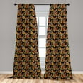 thumbnail image 5 of Ambesonne Colorful Curtains, Exotic Autumn Garden, Pair of 28"x63", Multicolor, 5 of 5